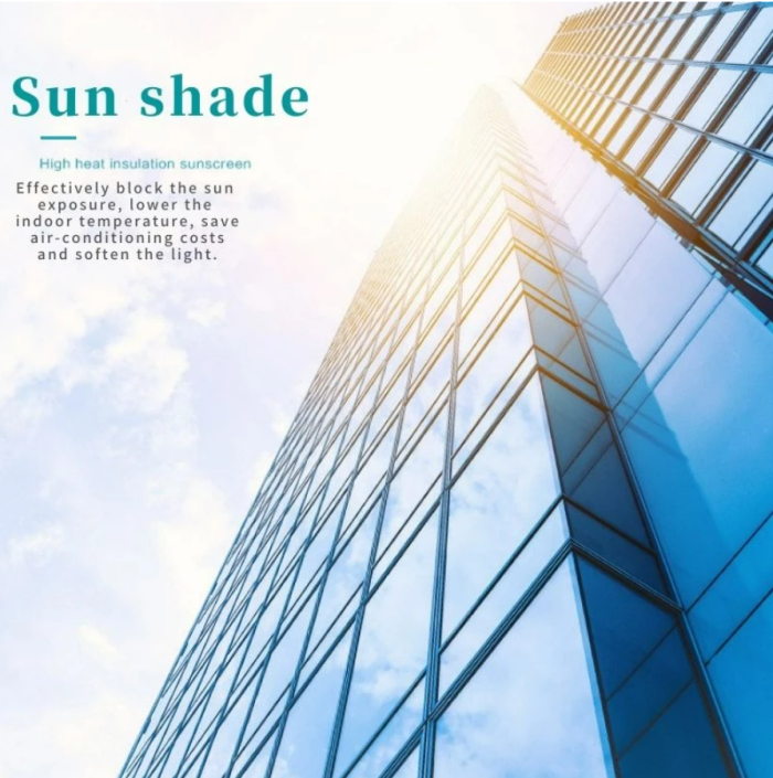 One Way Window Film, Daytime Privacy Heat Control Sun Blocking Anti UV Reflective Mirror Tint Film Glass Window & Door Covering