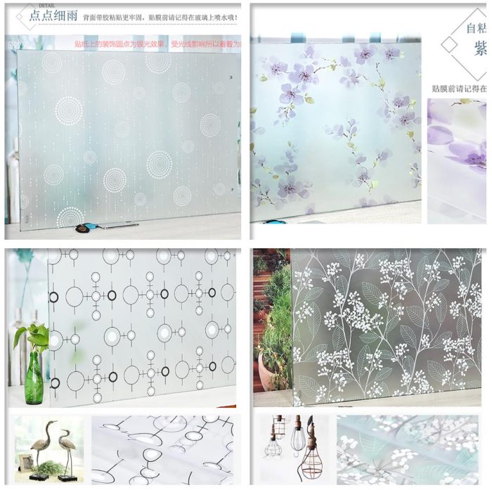 Self Adhesive Stained Glass Window Film Privacy Glass Vinyl Decorative Window Stickers - Image 2