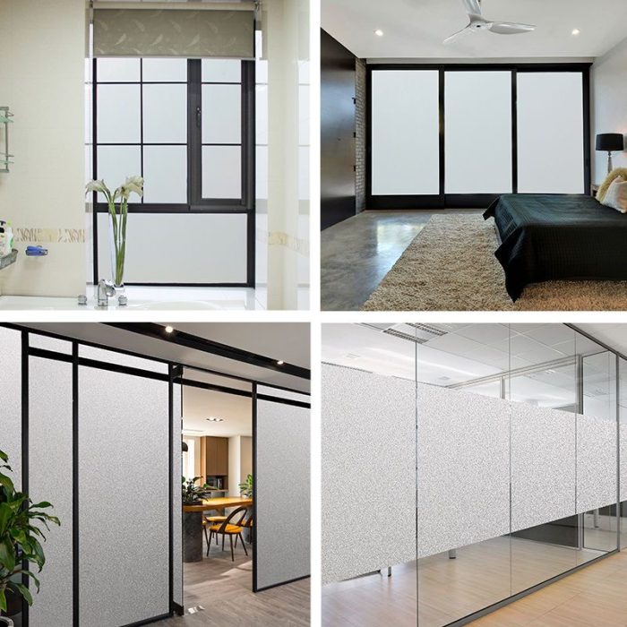White Frosted Window Film glass sticker Decorative Glass Film for Office Home - Image 14