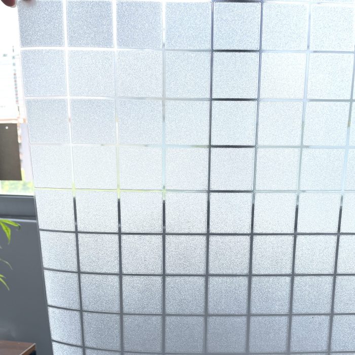 3D Window Film box design Privacy Window Film Self-adhesive Decorative Glass Film D027