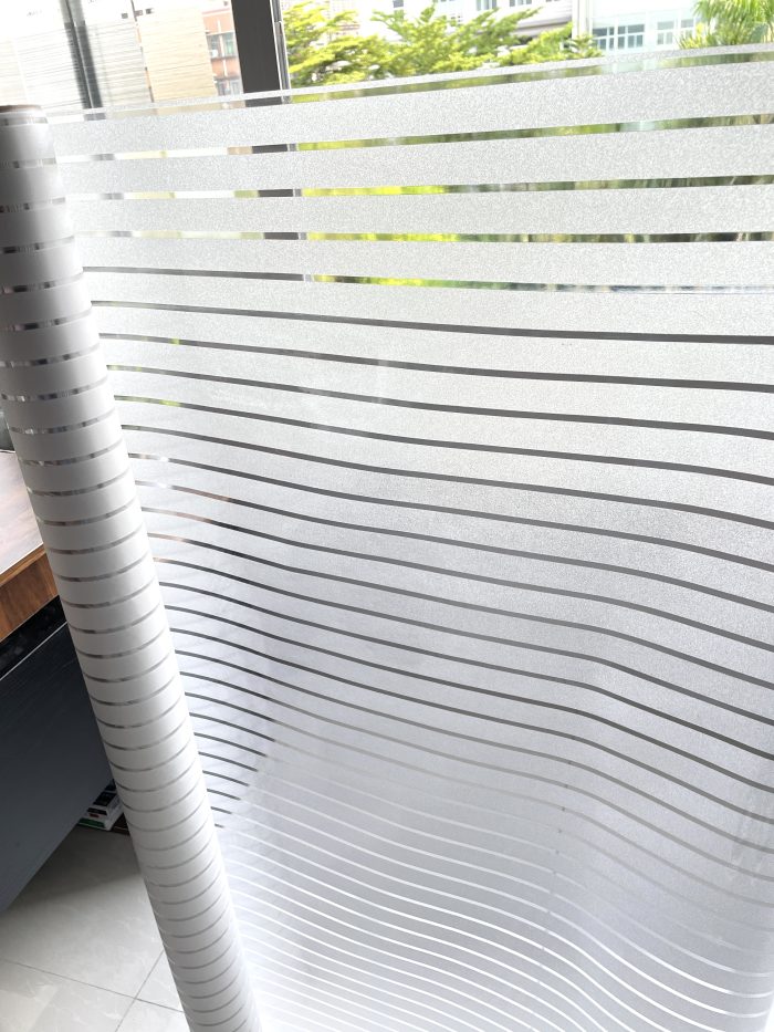 3D Window Film Line design Privacy Window Film Self-adhesive Decorative Glass Film D501A - Image 6