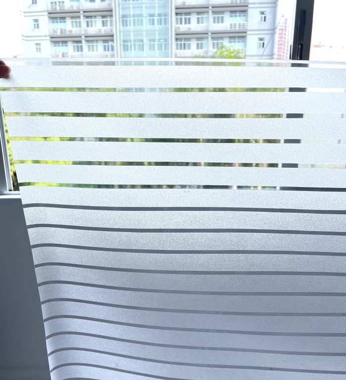 3D Window Film Line design Privacy Window Film Self-adhesive Decorative Glass Film D501A - Image 3