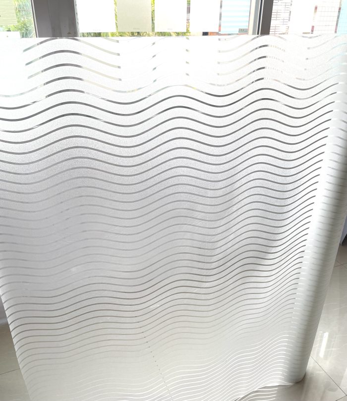 3D Window Film Wave design Privacy Window Film Self-adhesive Decorative Glass Film D502 - Image 3