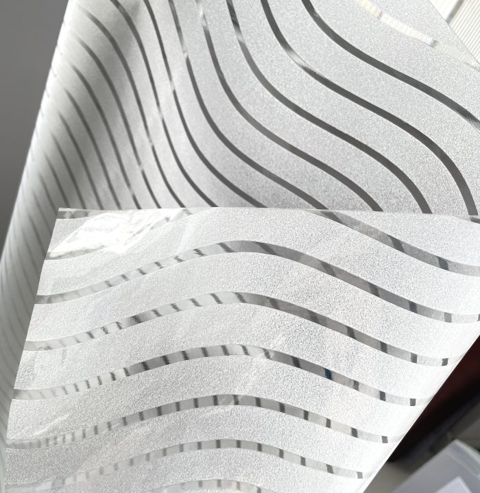 3D Window Film Wave design Privacy Window Film Self-adhesive Decorative Glass Film D502 - Image 4