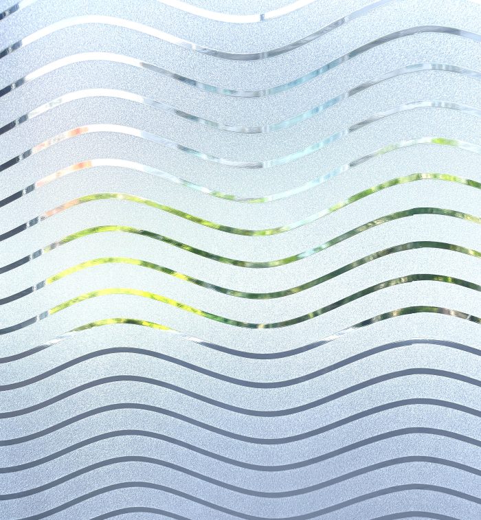 3D Window Film Wave design Privacy Window Film Self-adhesive Decorative Glass Film D502 - Image 5