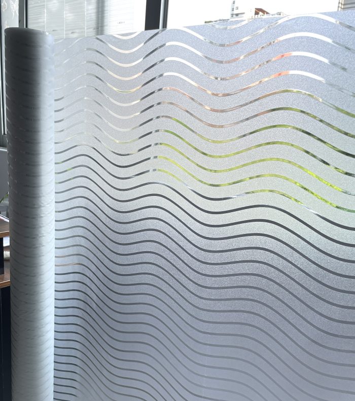 3D Window Film Wave design Privacy Window Film Self-adhesive Decorative Glass Film D502 - Image 6