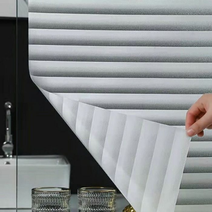 Frosted privacy glass film Louver pattern for Office Home S017 - Image 4