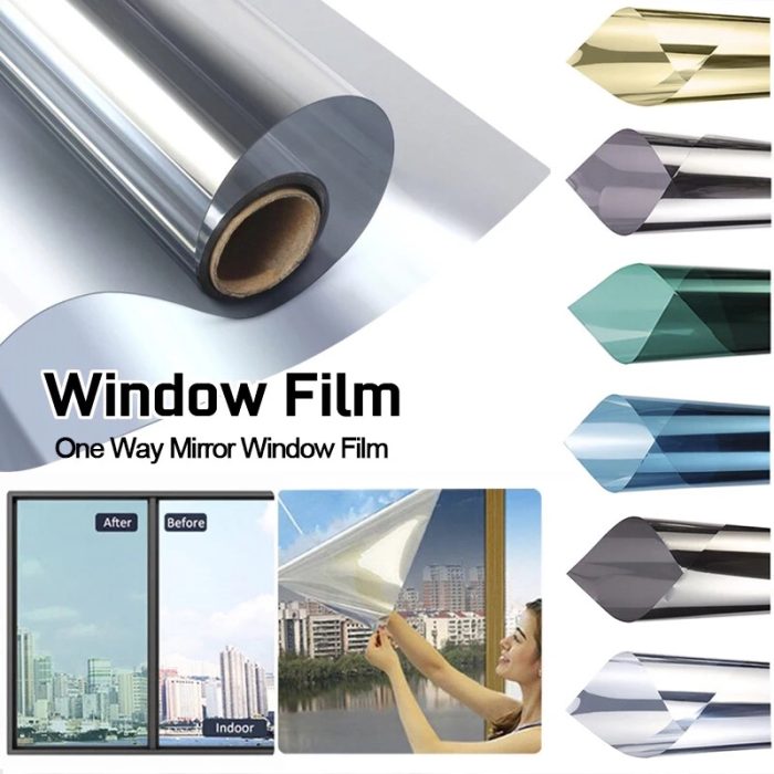 One Way Window Film, Daytime Privacy Heat Control Sun Blocking Anti UV Reflective Mirror Tint Film Glass Window & Door Covering - Image 9