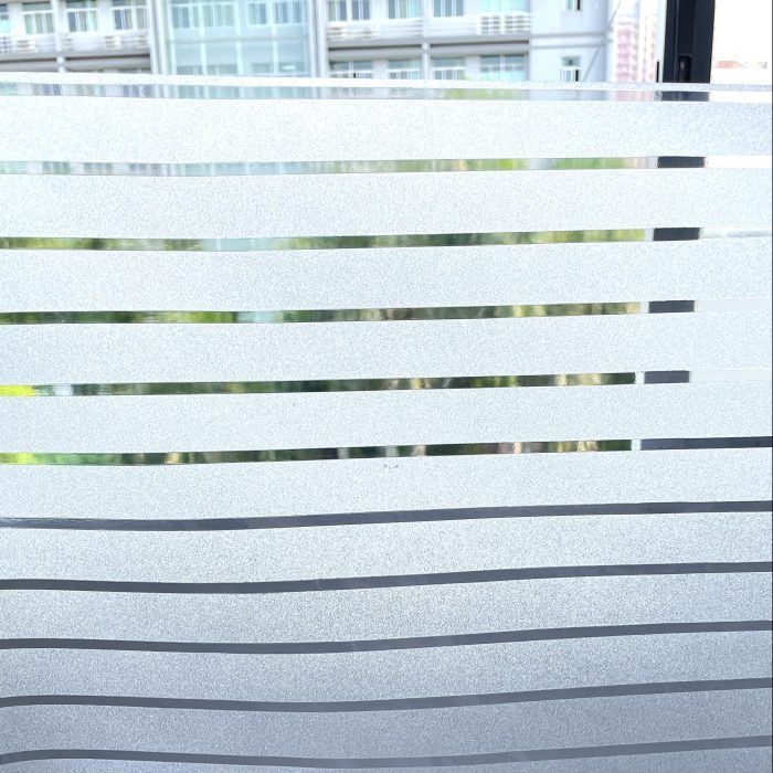 3D Window Film Line design Privacy Window Film Self-adhesive Decorative Glass Film D501A