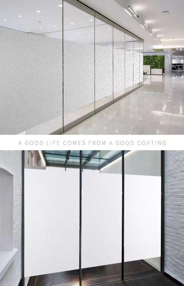 White Frosted Window Film glass sticker Decorative Glass Film for Office Home - Image 4