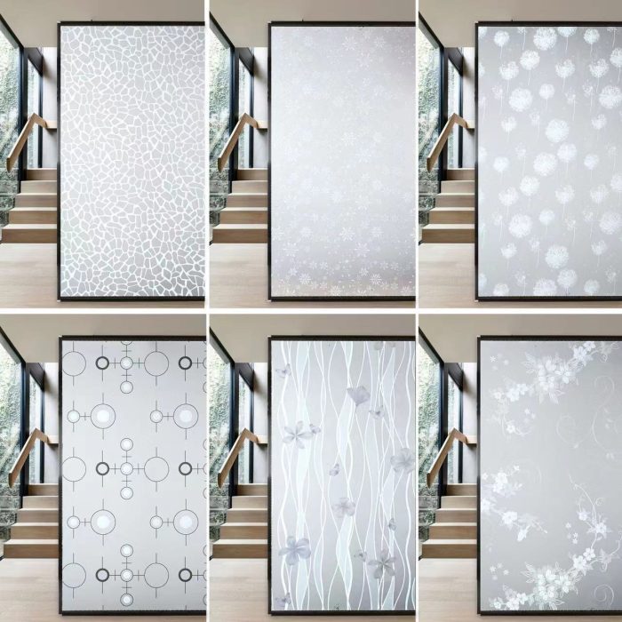 Colors printing Self Adhesive Stained Glass Window Film Decorative Film Window Stickers glass film - Image 2