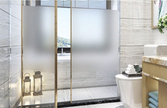 White Frosted Window Film glass sticker Decorative Glass Film for Office Home - Image 9