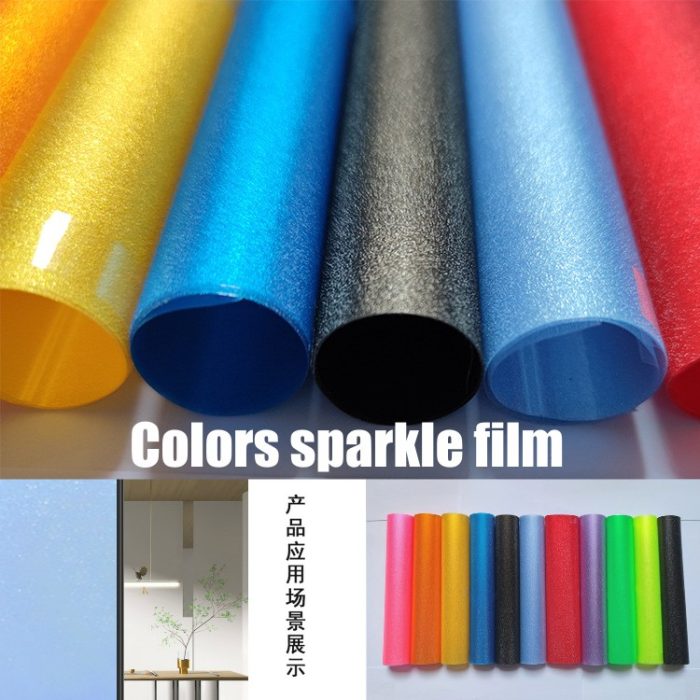 Colors Glitter Film Sparkle Film Window glass Film Self-adhesive Decorative Film Sparkle D series