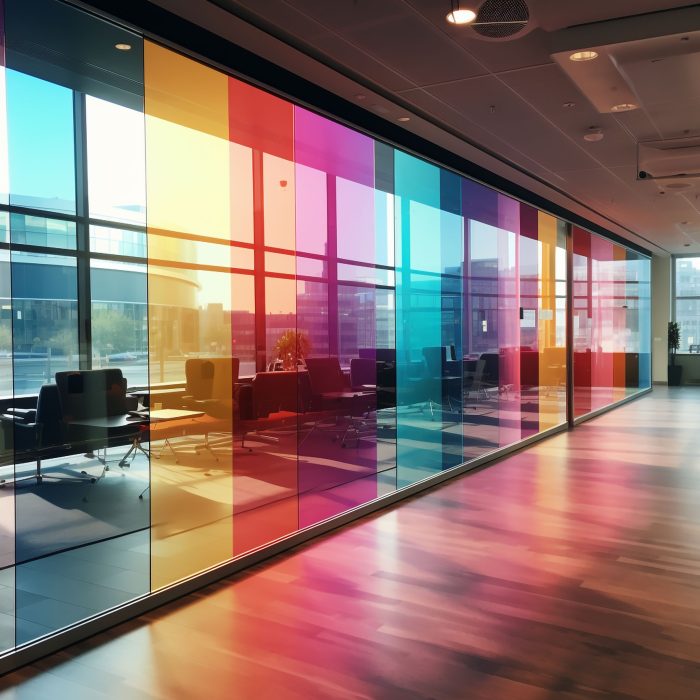 Colorful Rainbow Glass film 30cm* 100cm Window Tint Decorative Window Films Iridescent Holographic Clear Chameleon Film