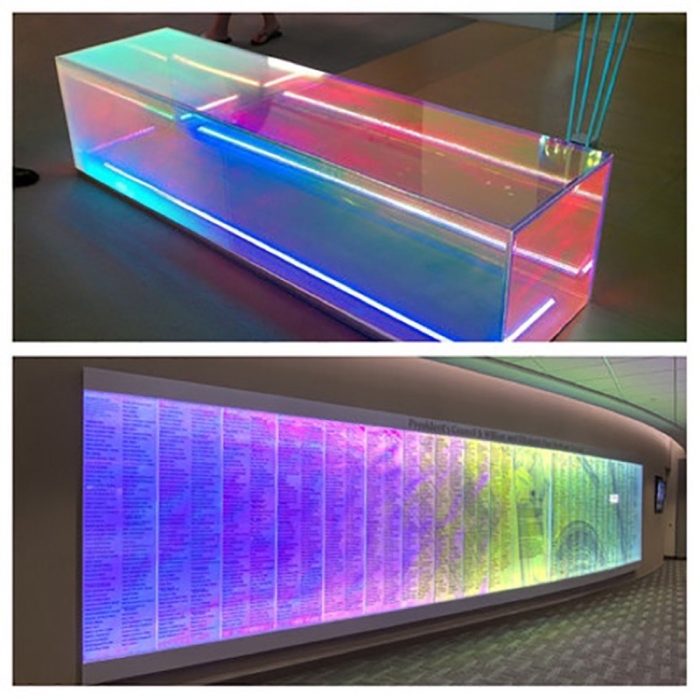 Colorful Rainbow Glass film 30cm* 100cm Window Tint Decorative Window Films Iridescent Holographic Clear Chameleon Film - Image 3