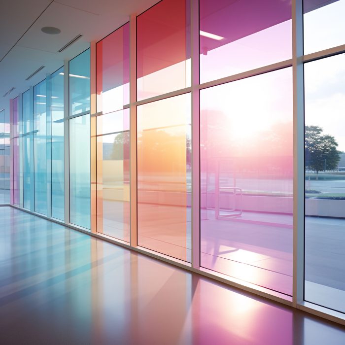 Colorful Rainbow Glass film 30cm* 100cm Window Tint Decorative Window Films Iridescent Holographic Clear Chameleon Film - Image 5
