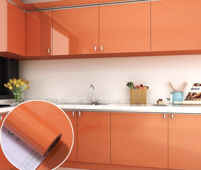 Glitter Film Paint Wallpaper Cabinet Furniture Stickers Solid Color Wall Stickers Waterproof - Image 6