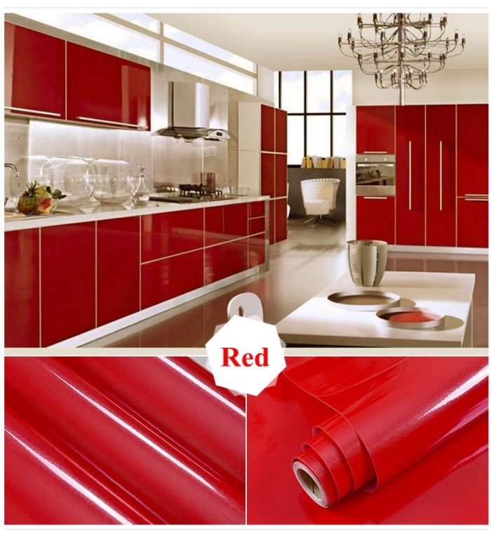 Glitter Film Paint Wallpaper Cabinet Furniture Stickers Solid Color Wall Stickers Waterproof - Image 3