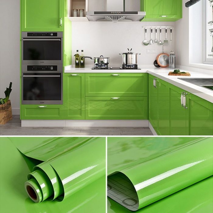Glitter Film Paint Wallpaper Cabinet Furniture Stickers Solid Color Wall Stickers Waterproof - Image 12