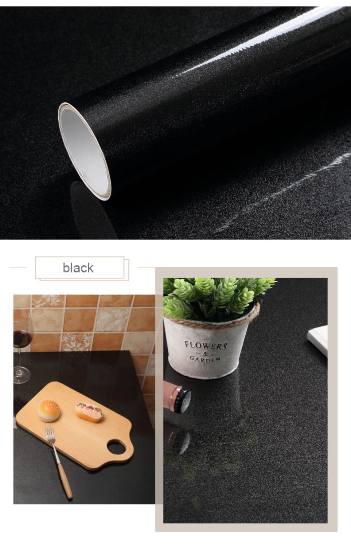 Glitter Film Paint Wallpaper Cabinet Furniture Stickers Solid Color Wall Stickers Waterproof - Image 9