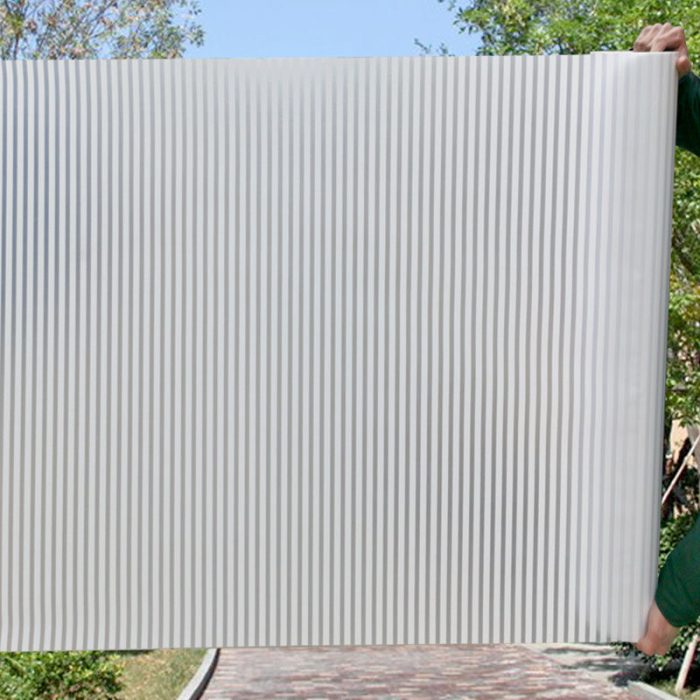 Middle Line design Matte Frosted Decorative Window Film Privacy Self Adhesive Glass Film E0074 - Image 8