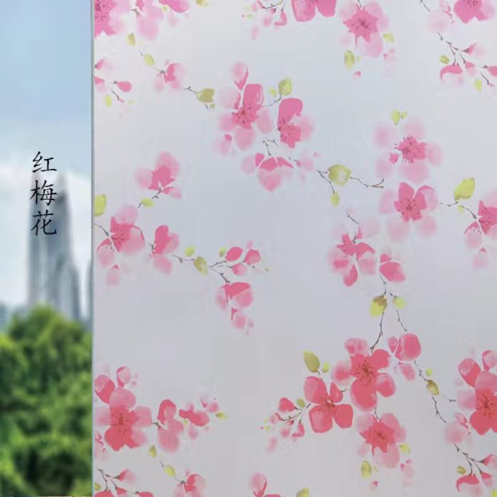 Frosted Decorative Window Film Privacy Glass film Vinyl Self-adhesive Film M005
