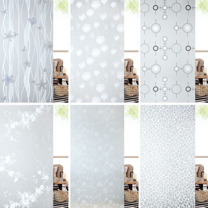 Frosted Decorative Window Film Privacy Glass film Vinyl Self-adhesive Film M008 - Image 12