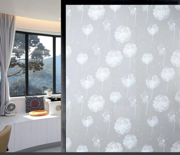 Frosted Decorative Window Film Privacy Glass film Vinyl Self-adhesive Film S002 - Image 3