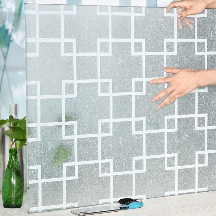 Frosted Decorative Window Film Privacy Glass film Vinyl Self-adhesive Film S008 - Image 2