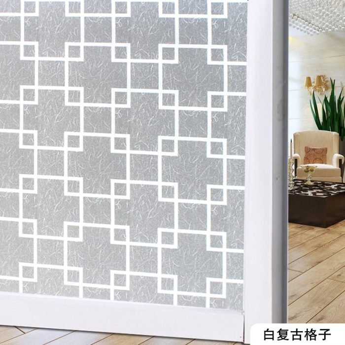 Frosted Decorative Window Film Privacy Glass film Vinyl Self-adhesive Film S008 - Image 9