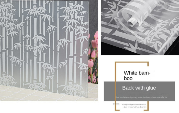 Frosted Decorative Window Film Privacy Glass film Vinyl Self-adhesive Film S022 - Image 6