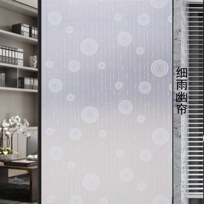 Frosted Decorative Window Film Privacy Glass film Vinyl Self-adhesive Film S031 - Image 3