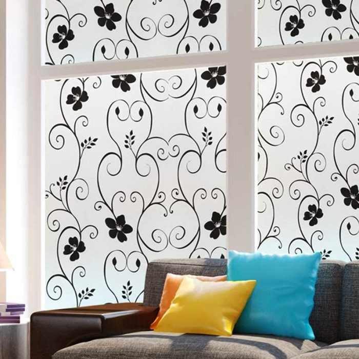 Matte Frosted Decorative Window Film Privacy Vinyl Self-adhesive Glass Film S040 - Image 6