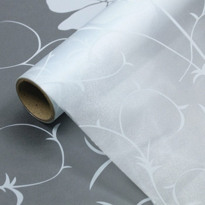 Matte Frosted Flowers Decorative Window Film Privacy Vinyl Self-adhesive Glass Film S041 - Image 8