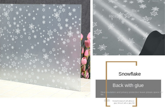 Frosted Decorative Window Film Privacy Glass film Vinyl Self-adhesive Film S045 - Image 5