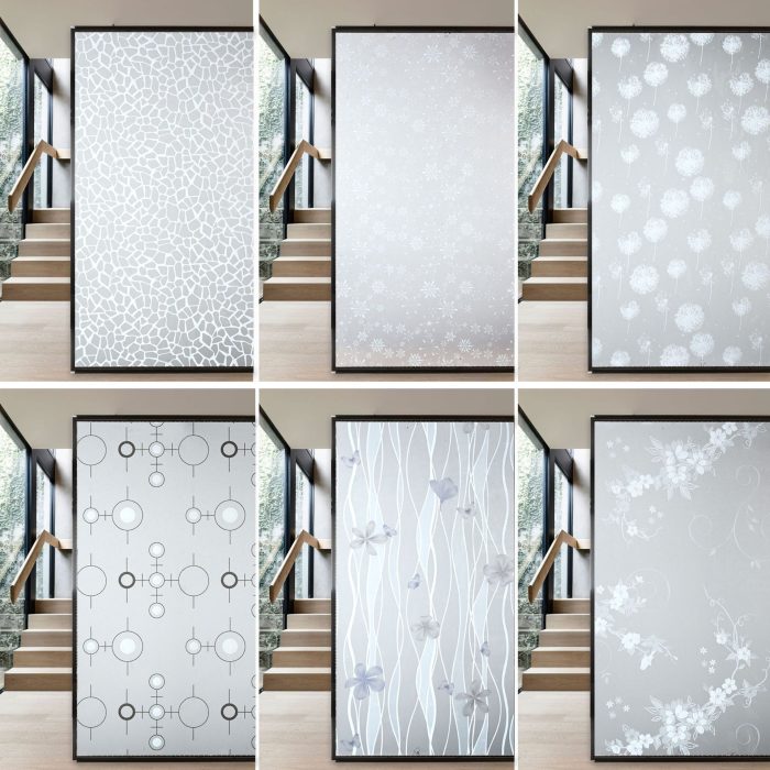 Frosted Decorative Window Film Privacy Glass film Vinyl Self-adhesive Film S002 - Image 6
