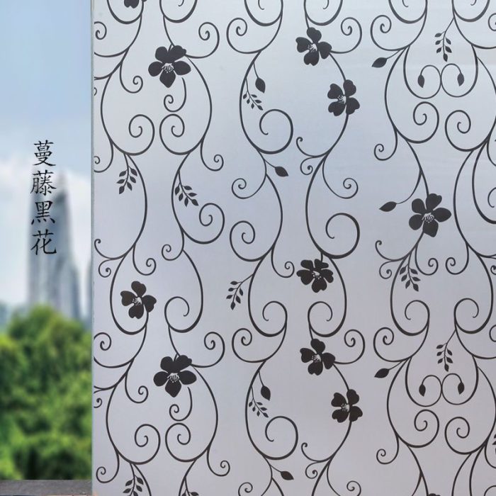 Matte Frosted Decorative Window Film Privacy Vinyl Self-adhesive Glass Film S040 - Image 3